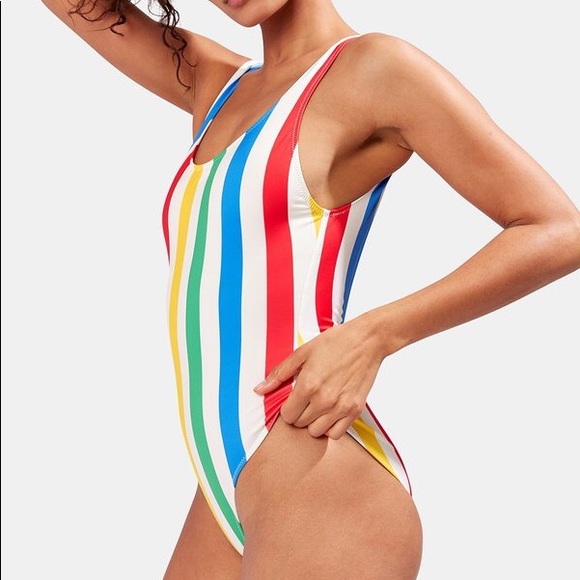 Solid & stripped The Anne Marie One Piece - Picture 2 of 8